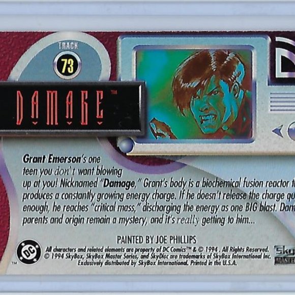 DC Comics 1994 SkyBox Master Series - Blaze - Damage - Green Arrow - Picture 4 of 6